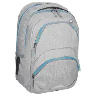 Spirit: Freedom zaino scolastico arrotondato grigio chiaro e blu, zaino 46x33x22cm