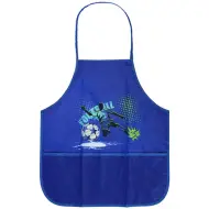 Spirit: Grembiule da pittura blu con motivo di calcio