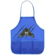 Spirit: Grembiule da pittura blu con motivo leopardato