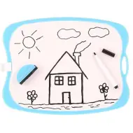 Spirit: Lavagna WhiteBoard bifacciale con spugna e pennarello in diversi colori 1 pezzo