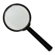Spirit: Lente dingrandimento con manico in plastica e lente da 60 mm