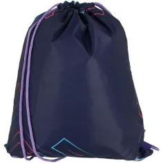 Spirit: Linee Colorate Zaino scuola, zaino su base viola set 4 pezzi 41x20x32cm immagine 3