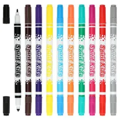 Spirit: Pennarello a doppia punta sottile-spessa colorato set da 10 pezzi immagine 2