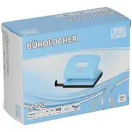 Spirit: Perforatore a due fori in metallo blu neon MP20