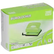 Spirit: Perforatore a due fori in metallo verde neon MP20