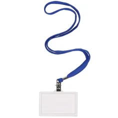 Spirit: Porta badge con cordino blu 90x60mm 1 pezzo immagine 2