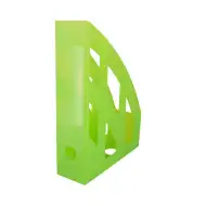 Spirit: Portadocumenti verticale A4 in plastica verde trasparente
