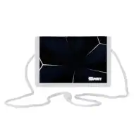 Spirit: Portafoglio da ragazzo blu scuro-bianco con chiusura a strappo 12,5x8,5cm