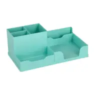 Spirit: Portapenne da scrivania a più scomparti verde pastello