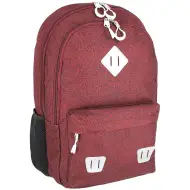 Spirit: SHADE zaino scolastico bordeaux arrotondato a tre scomparti, 43x29x21cm