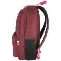 Spirit: SHADE zaino scolastico bordeaux arrotondato a tre scomparti, 43x29x21cm immagine 3