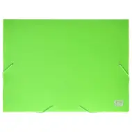 Spirit: Scatola per quaderni A4 in plastica verde neon con elastico