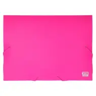 Spirit: Scatola portadocumenti A4 con elastico, colore rosa neon