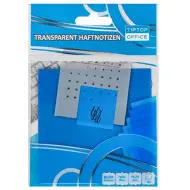 Spirit: Segnapagina adesivi trasparenti blu 75x75mm