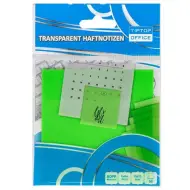 Spirit: Segnapagina adesivi trasparenti verdi 75x75mm
