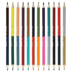 Spirit: Set di 12 matite colorate triangolari a doppia punta immagine 2