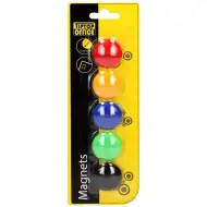 Spirit: Set di 5 magneti colorati per lavagna bianca 30mm