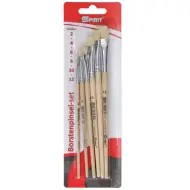 Spirit: Set di pennelli con manico in legno naturale, 6 pezzi