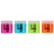 Spirit: Temperamatite in plastica Bobo con 2 fori, vari colori, 1 pz