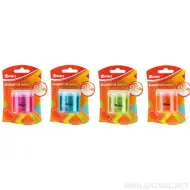 Spirit: Temperino Bobo a 2 fori in plastica, disponibile in vari colori, confezione da 1 pezzo