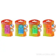 Spirit: Trios temperamatite con serbatoio a 2 fori e gomma 3 in 1, disponibile in vari colori, confezione da 1 pezzo