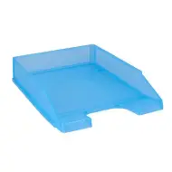 Spirit: Vassoio portadocumenti trasparente azzurro formato A4