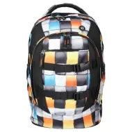 Spirit: Zaino ergonomico a quadri urbani per la scuola 46x33x22cm