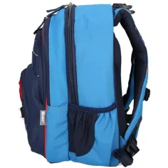 Spirit: Zaino ergonomico a quattro scomparti di colore blu con motivo di calcio immagine 4