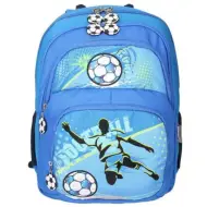 Spirit: Zaino ergonomico scolastico blu da calcio