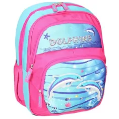 Spirit: Zaino ergonomico scolastico con delfini immagine 3