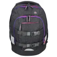 Spirit: Zaino ergonomico scolastico urbano nero-viola
