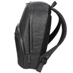 Spirit: Zaino nero a tre scomparti in pelle sintetica 41x33x7,5cm immagine 3