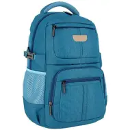 Spirit: Zaino scolastico Etty blu arrotondato a quattro scomparti, zaino