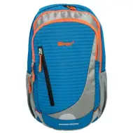 Spirit: Zaino scolastico Stilo blu-grigio-arancione, zaino 47x21x21cm