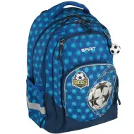 Spirit: Zaino scolastico arrotondato con motivo 3D di calcio "Soccer Champion", 34x26x44cm