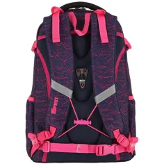 Spirit: Zaino scolastico arrotondato con motivo geometrico rosa Stringer immagine 2