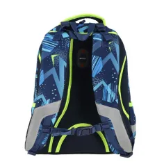 Spirit: Zaino scolastico arrotondato con stampa 3D a tema calcio, 34x26x44 cm immagine 3