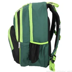 Spirit: Zaino scolastico ergonomico arrotondato verde con motivo a pantera immagine 3