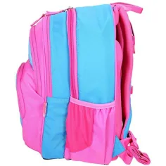 Spirit: Zaino scolastico ergonomico rosa-blu a 4 scomparti con motivo a farfalle immagine 2