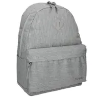 Spirit: Zaino scolastico grigio arrotondato, zaino 44x33x17cm
