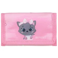 Spirit: Zaino scolastico grigio con gatto, set da 5 pezzi 38x17x28cm immagine 4