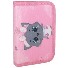 Spirit: Zaino scolastico grigio con gatto, set da 5 pezzi 38x17x28cm immagine 7