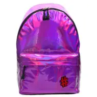 Spirit: Zaino scolastico in metallo viola, zaino 43x31x19cm