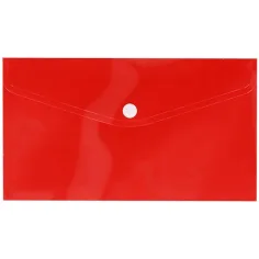 Spirit: cartella portadocumenti rossa con chiusura a pressione 235 x 115 mm