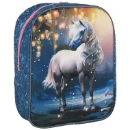 Spirit: cavallo bianco zaino per bambini con motivo 3D arrotondato 30x25x12cm