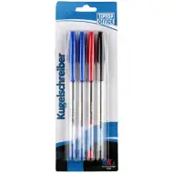 Spirit: set di 4 penne a sfera da 1,0 mm (2 blu, 1 nera e 1 rossa)