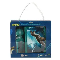 Spirit: set porta merenda e borraccia con stampa T-Rex