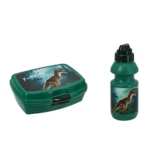 Spirit: set porta merenda e borraccia con stampa T-Rex immagine 2