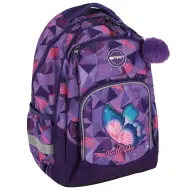 Spirit: zaino scolastico arrotondato 3D con motivo Butterfly, 34x26x44cm.