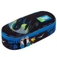 St.Right: Astuccio ovale blu con motivo di dinosauri 23cm